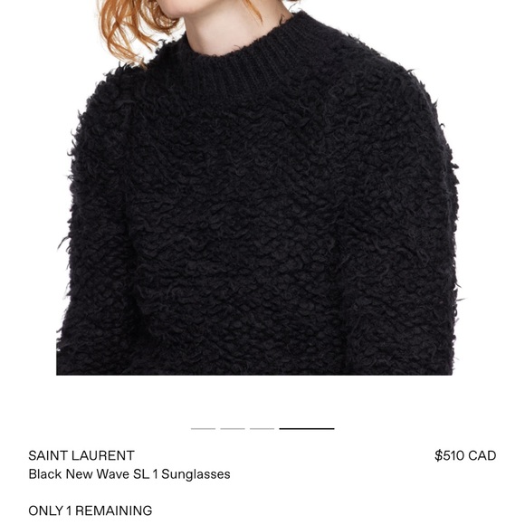 SAINT LAURENT
Black New Wave SL 1 Sunglasses - Picture 2 of 5